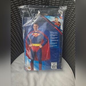 NEW DC Comics Deluxe Muscle Chest Superman Adult Costume by Rubies Size Mens XL